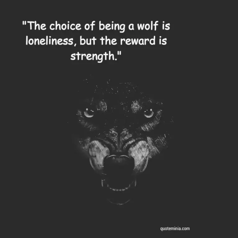 Lone Wolf Quote Image About Strength 