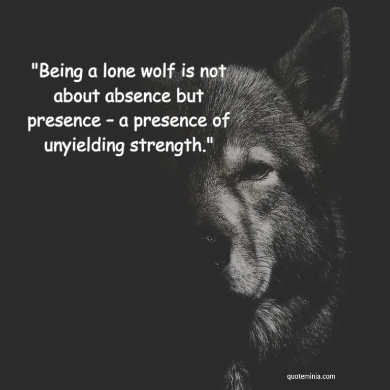 Lone Wolf Quote Image About Strength 4
