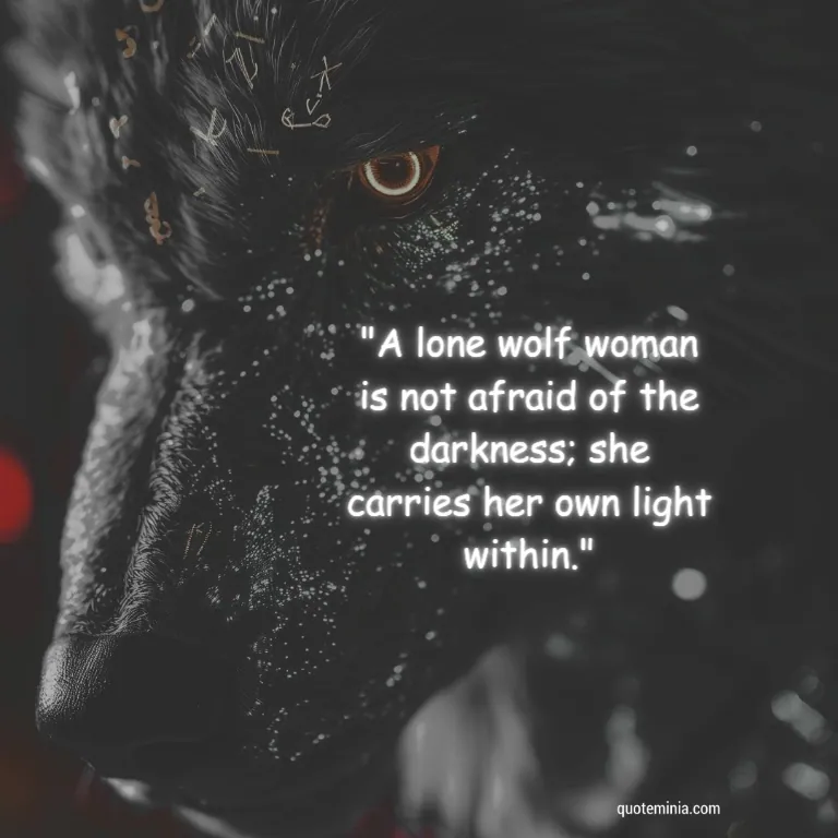 female Lone Wolf Quote Image 2