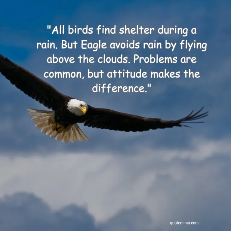 Attitude Eagle Quote Image on Success