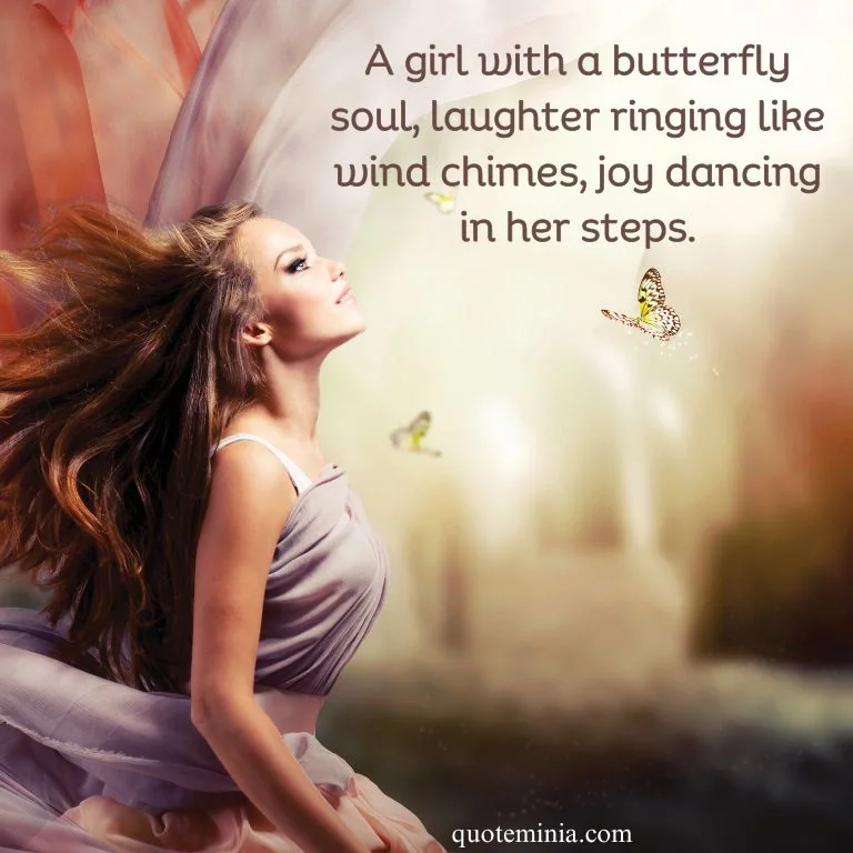 Butterfly Quote Image on Girl 1