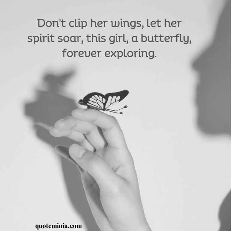 Butterfly Quote Image on Girl 3