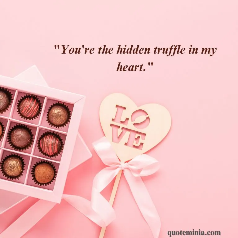 Chocolate Quote with Image for Her 2