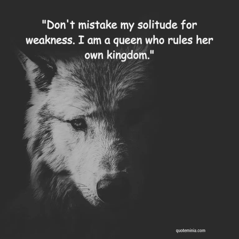 female Lone Wolf Quote Image 1