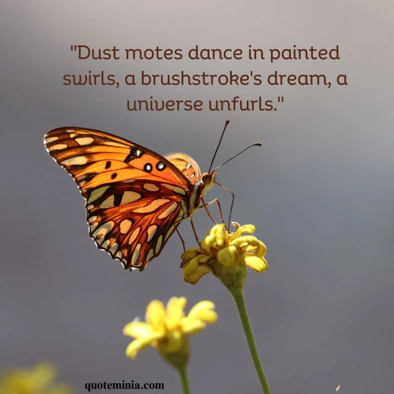 Inspirational Short Butterfly Quote With Image 1