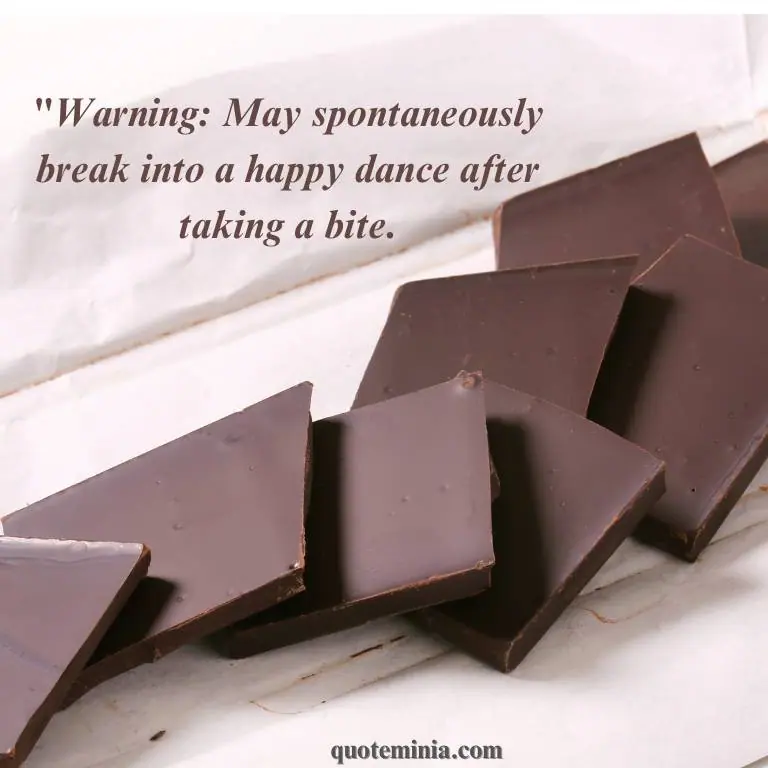 chocolate quote image for Instagram image 2