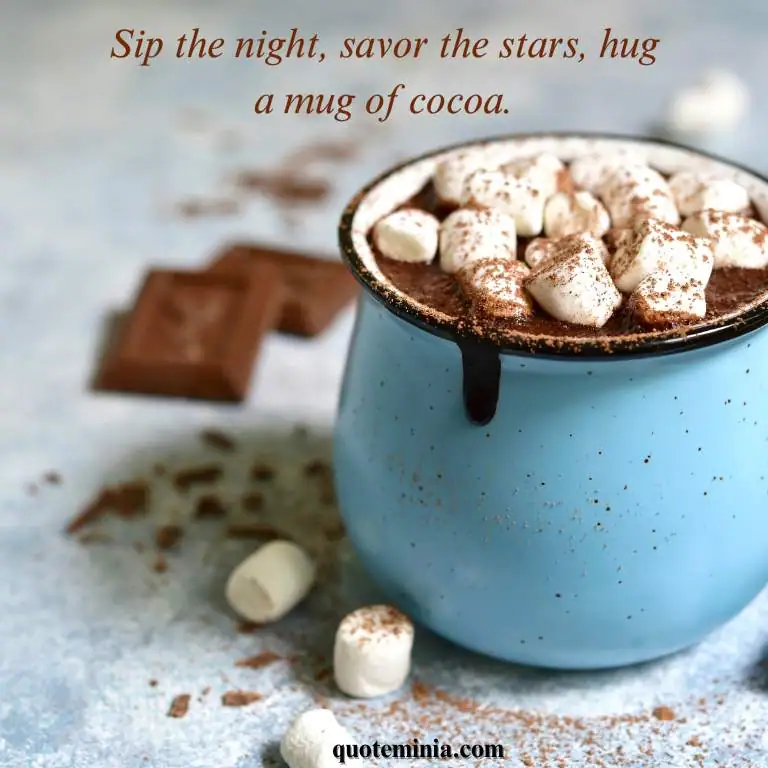 hot chocolate quote image