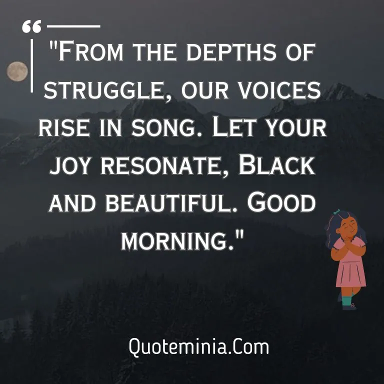 Black Good Morning Quotes Image 2