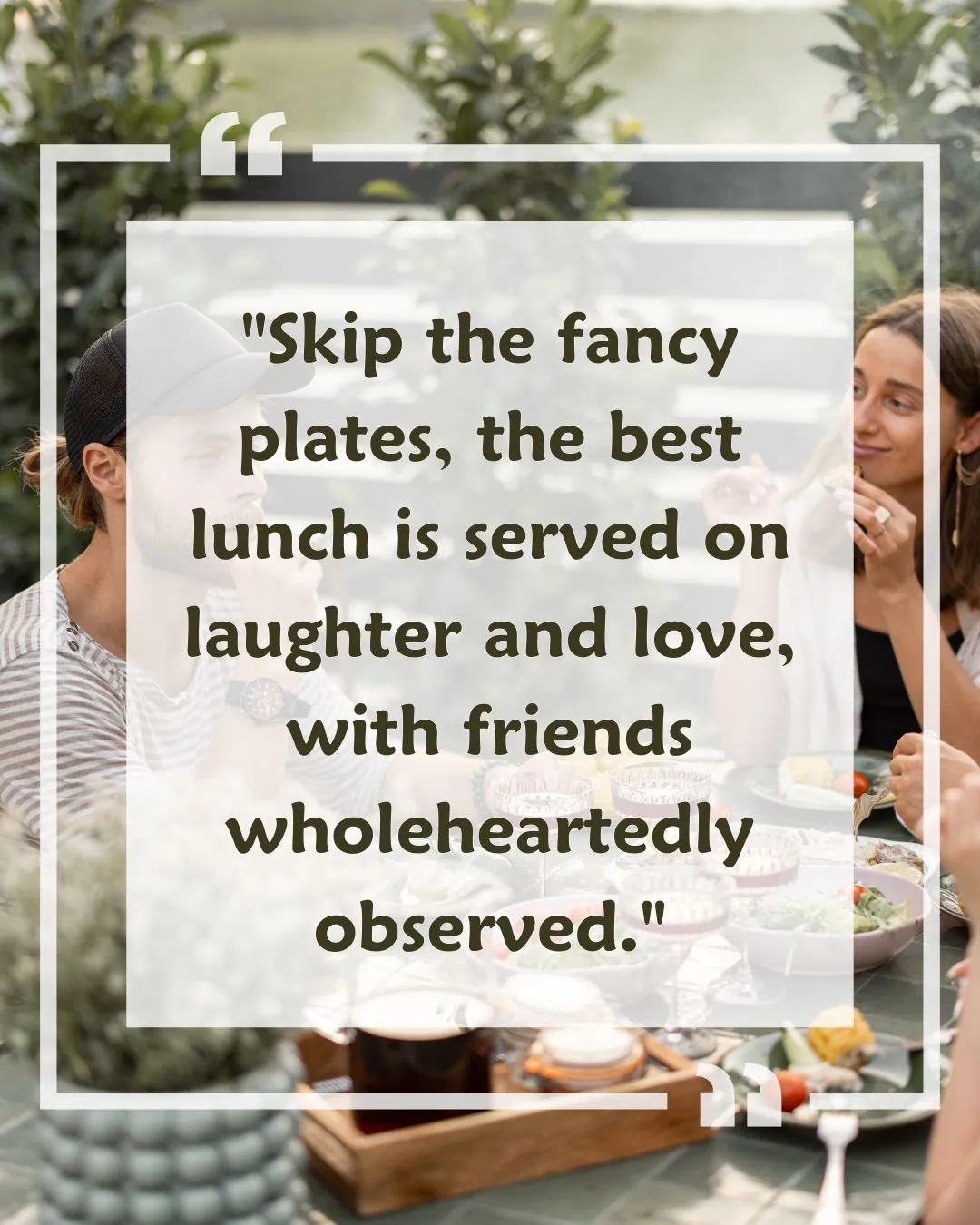 Happy Lunch with Friends quotes with Image 3