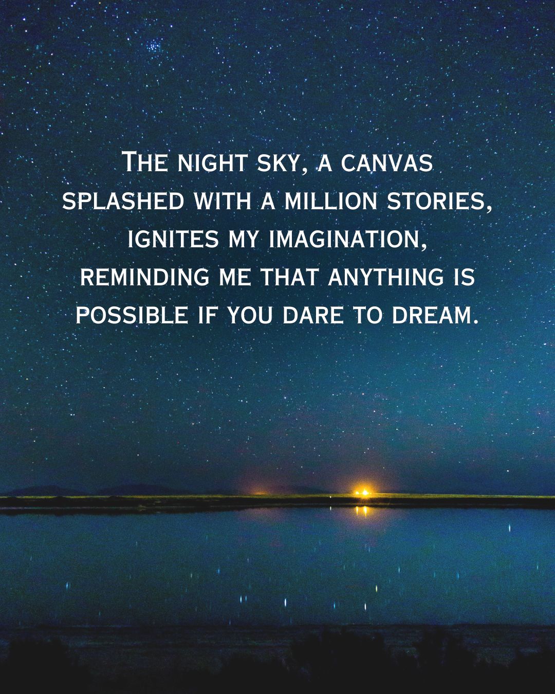 Night Sky Quotes for Instagram for Girl With Image 1