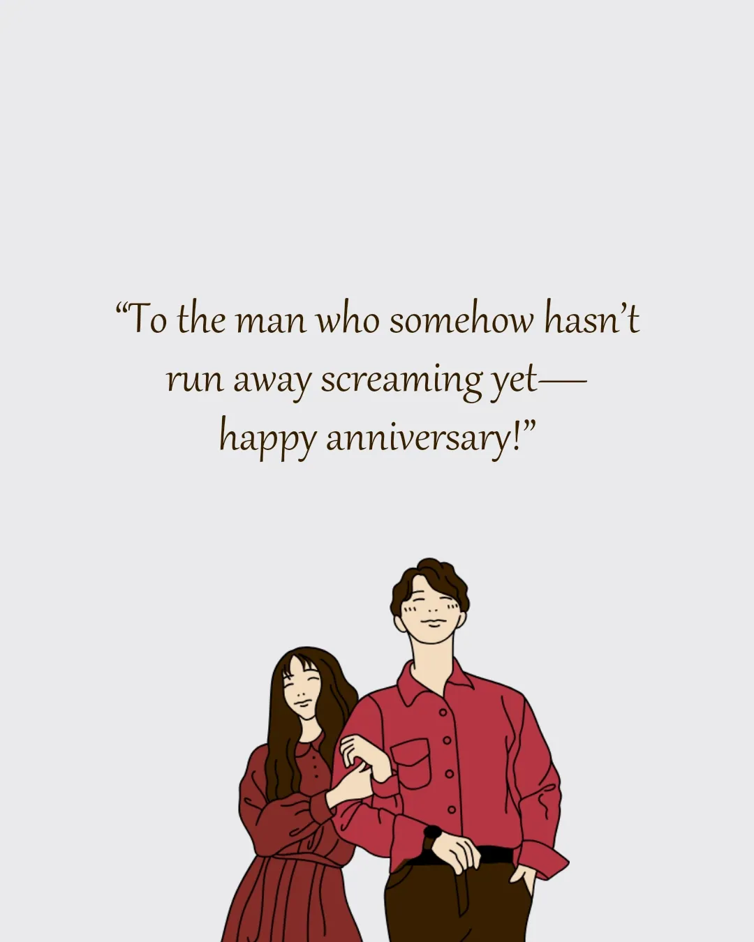 Short Funny Anniversary Quotes for Husband